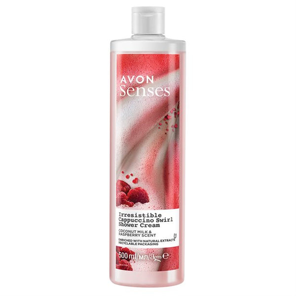 Avon senses- irresistible cappuccino swirl 500ml