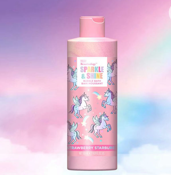 Baylis & Harding Beauticology Sparkle & Shine Strawberry Starburst Bubble Bath 500ml