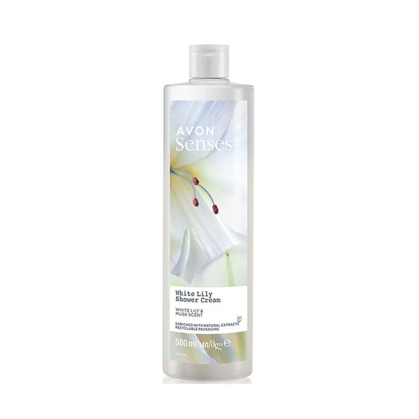 Avon senses white lily shower cream 500ml