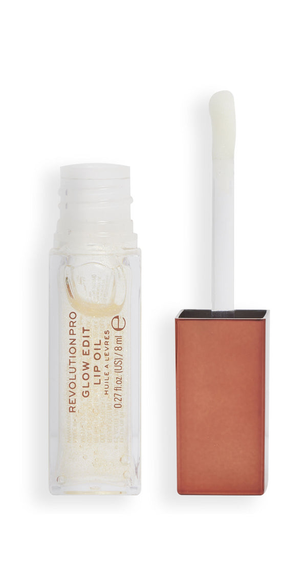 Revolution Pro Glow Edit Shimmer Lip Oil Touch Clear