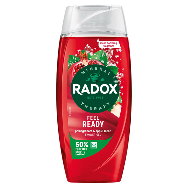 Radox Feel Ready Shower Gel 225ml with Pomegranate & Apple