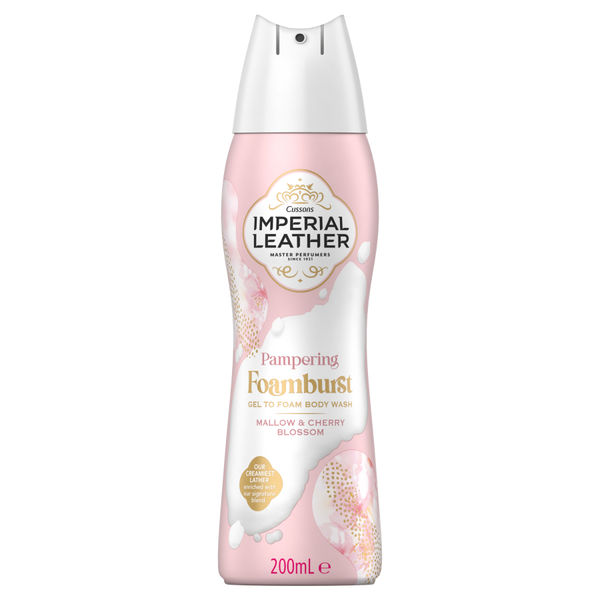 IMPERIAL LEATHER PAMPERING FOAMBURST MALLOW & CHERRY BLOSSOM